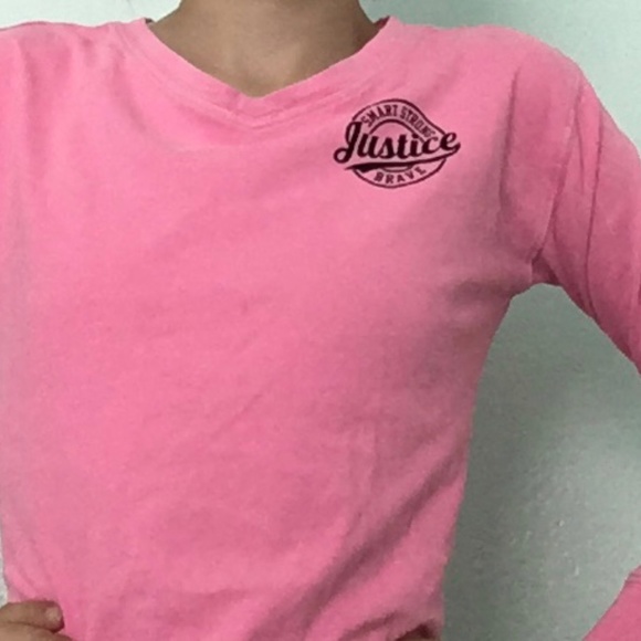 Neon pink justice Long sleeve shirt - Picture 1 of 5